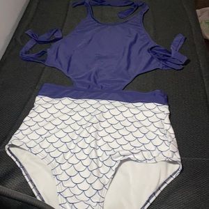 Open Back One Piece Swimsuit